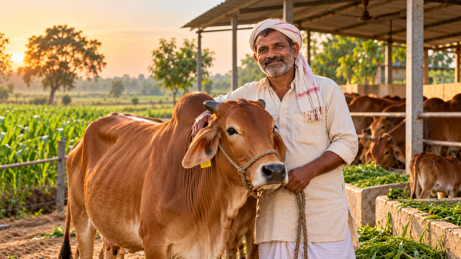Shaligram Singh, partner dairy farmer at Madhurapur, Begusarai